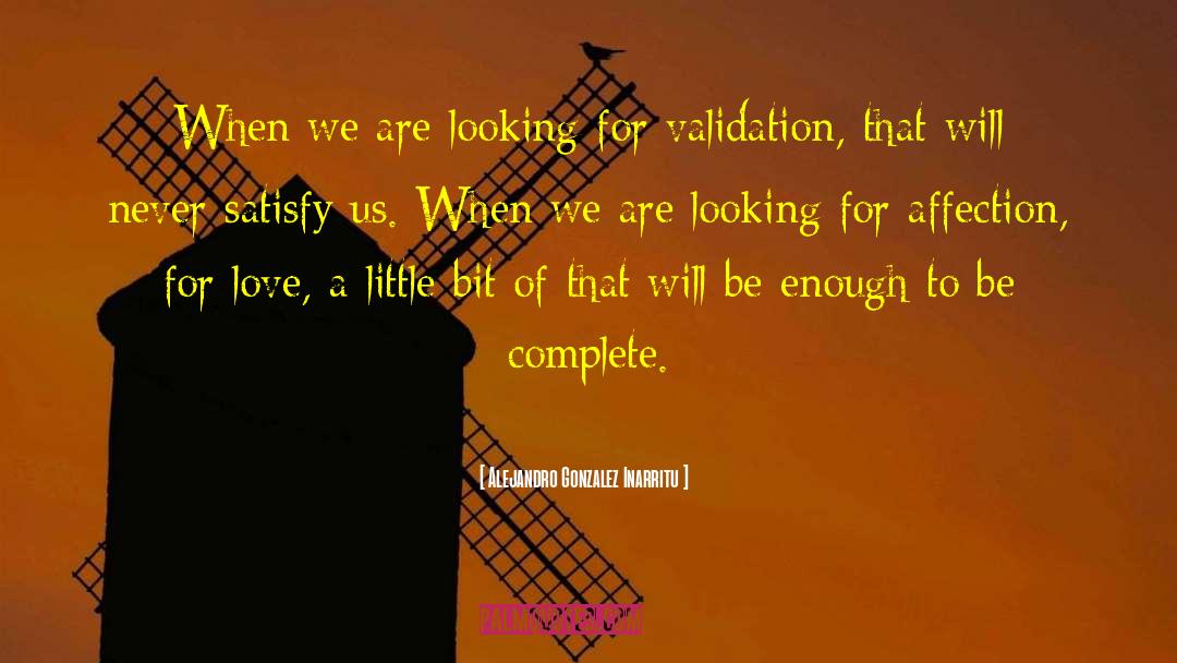 Alejandro Gonzalez Inarritu Quotes: When we are looking for