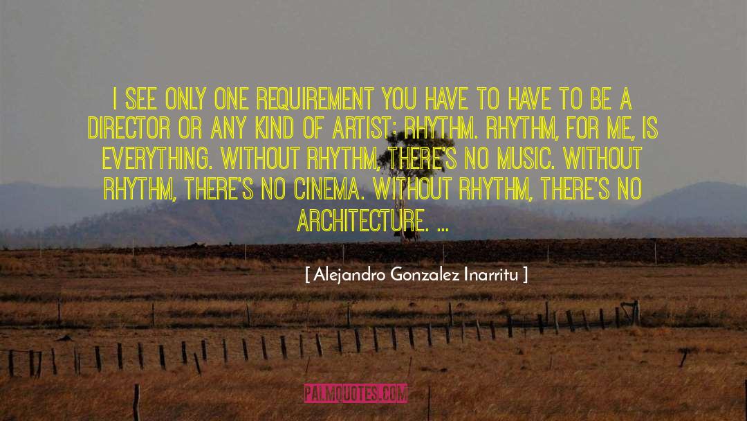 Alejandro Gonzalez Inarritu Quotes: I see only one requirement