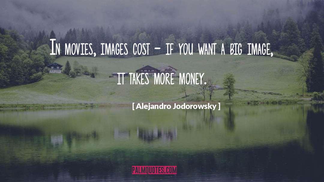 Alejandro Jodorowsky Quotes: In movies, images cost -