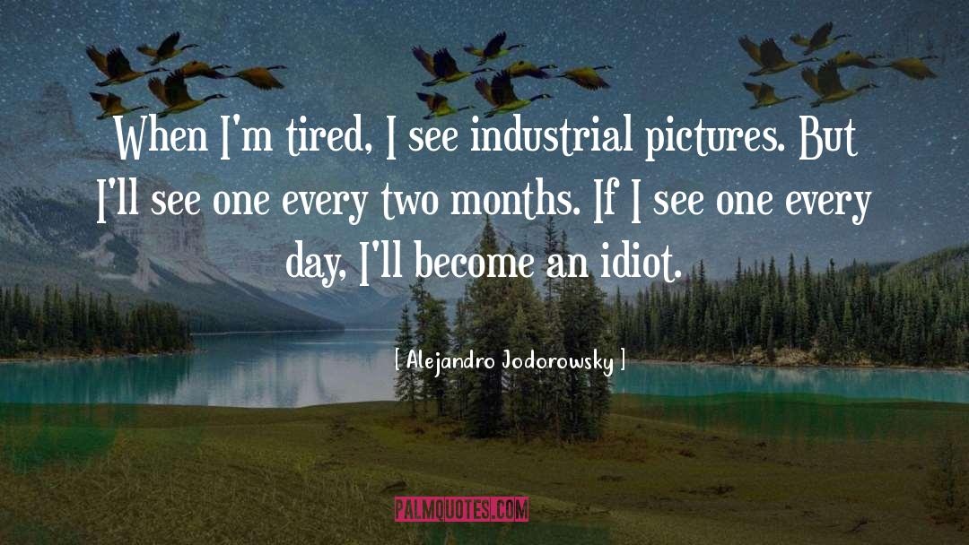 Alejandro Jodorowsky Quotes: When I'm tired, I see