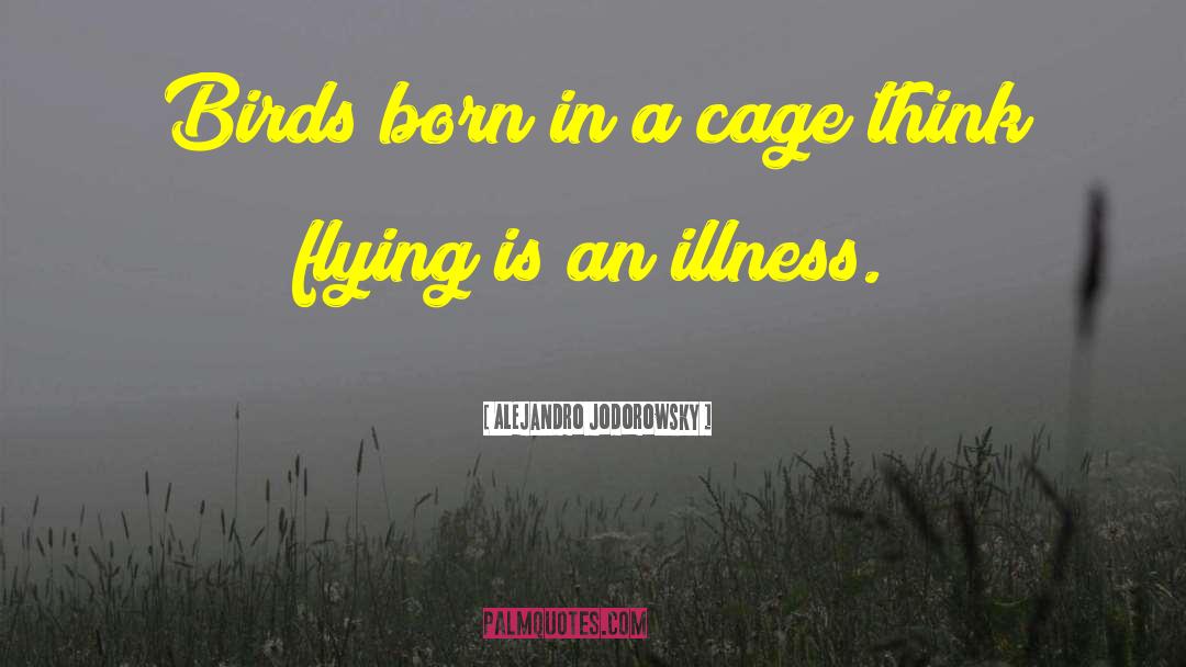 Alejandro Jodorowsky Quotes: Birds born in a cage