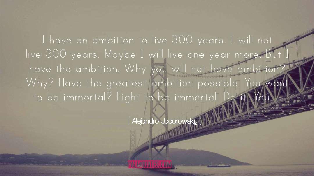 Alejandro Jodorowsky Quotes: I have an ambition to