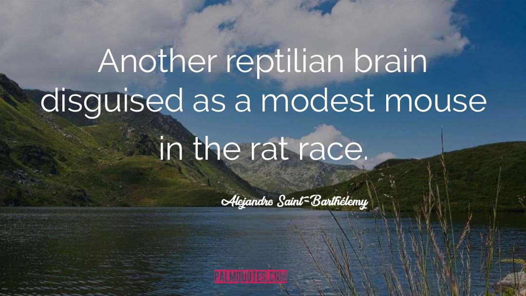 Alejandro Saint-Barthélemy Quotes: Another reptilian brain disguised as