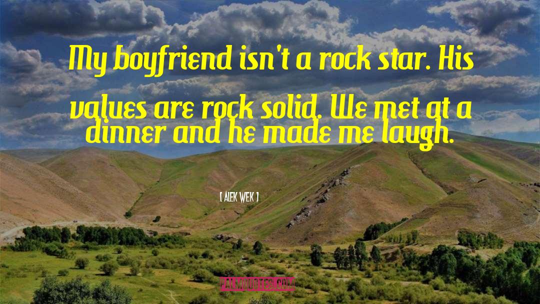 Alek Wek Quotes: My boyfriend isn't a rock
