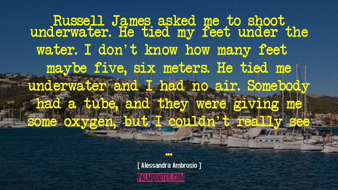 Alessandra Ambrosio Quotes: Russell James asked me to