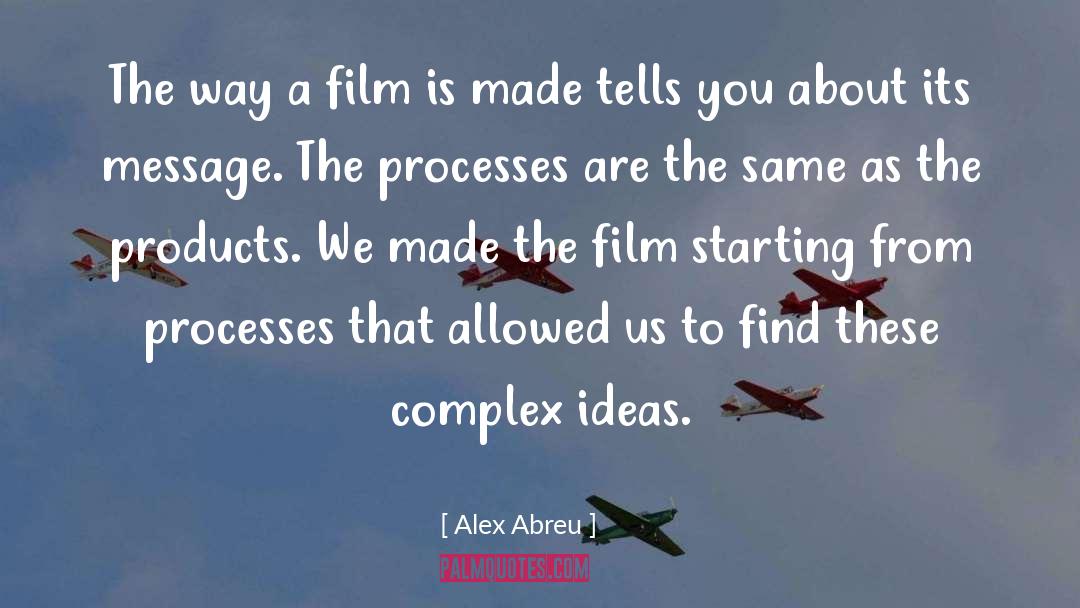 Alex Abreu Quotes: The way a film is