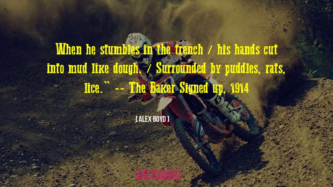 Alex Boyd Quotes: When he stumbles in the