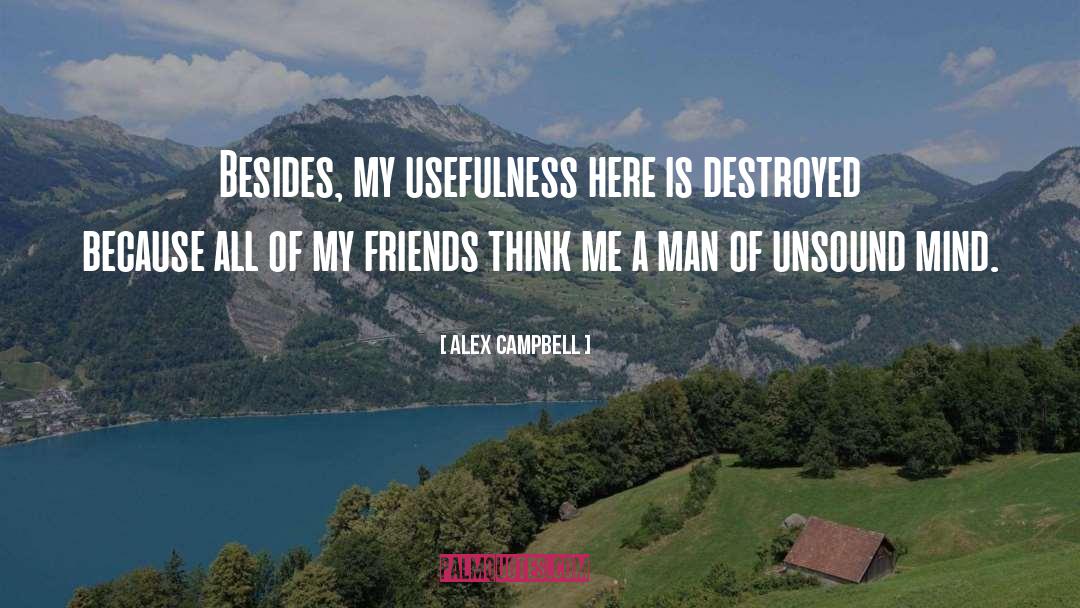 Alex Campbell Quotes: Besides, my usefulness here is