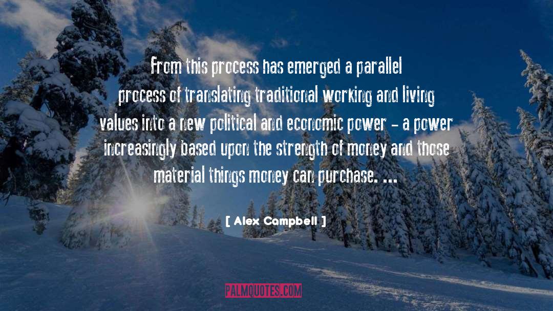 Alex Campbell Quotes: From this process has emerged