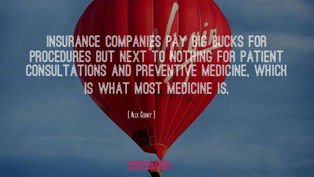 Alex Gibney Quotes: Insurance companies pay big bucks