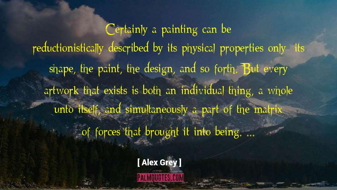 Alex Grey Quotes: Certainly a painting can be