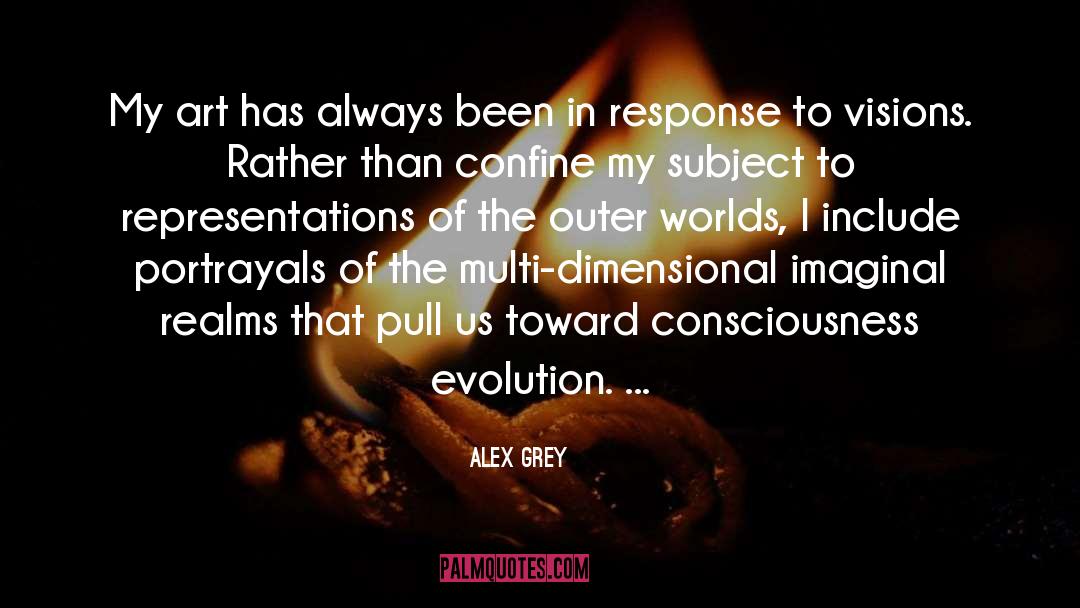 Alex Grey Quotes: My art has always been