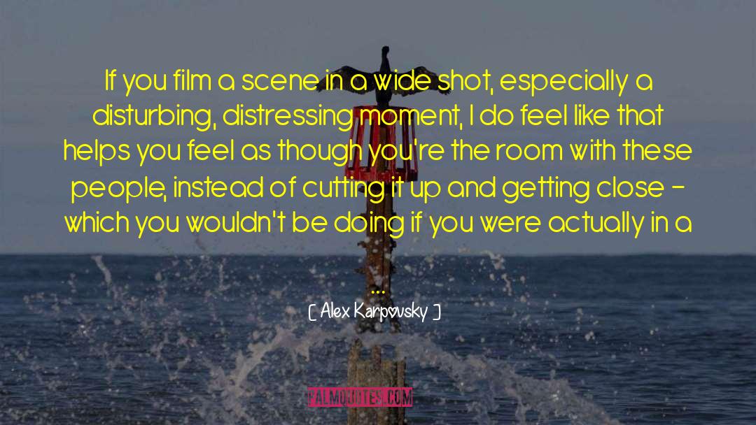 Alex Karpovsky Quotes: If you film a scene