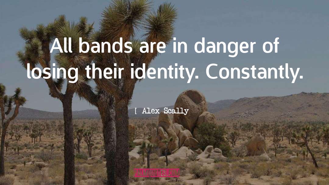 Alex Scally Quotes: All bands are in danger
