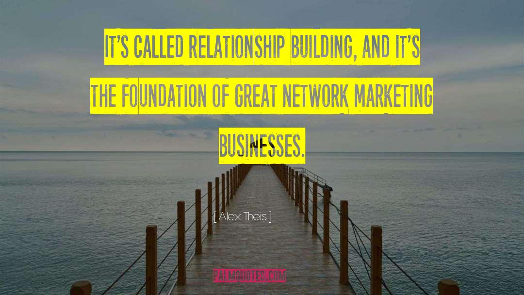Alex Theis Quotes: It's called relationship building, and