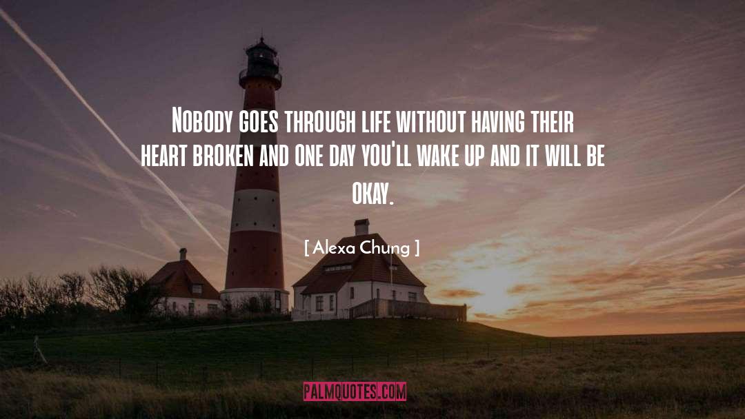 Alexa Chung Quotes: Nobody goes through life without