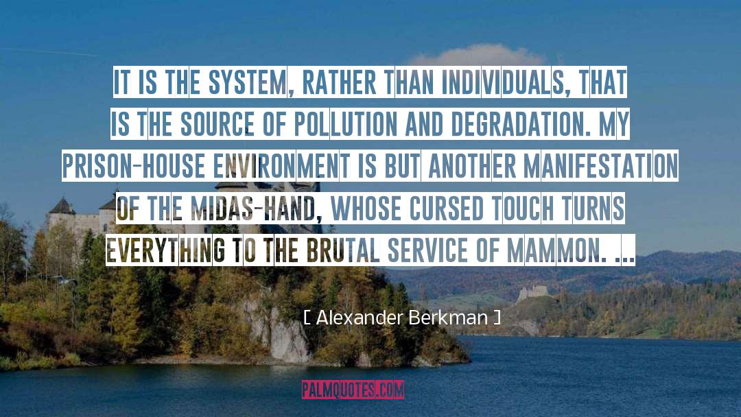 Alexander Berkman Quotes: It is the system, rather