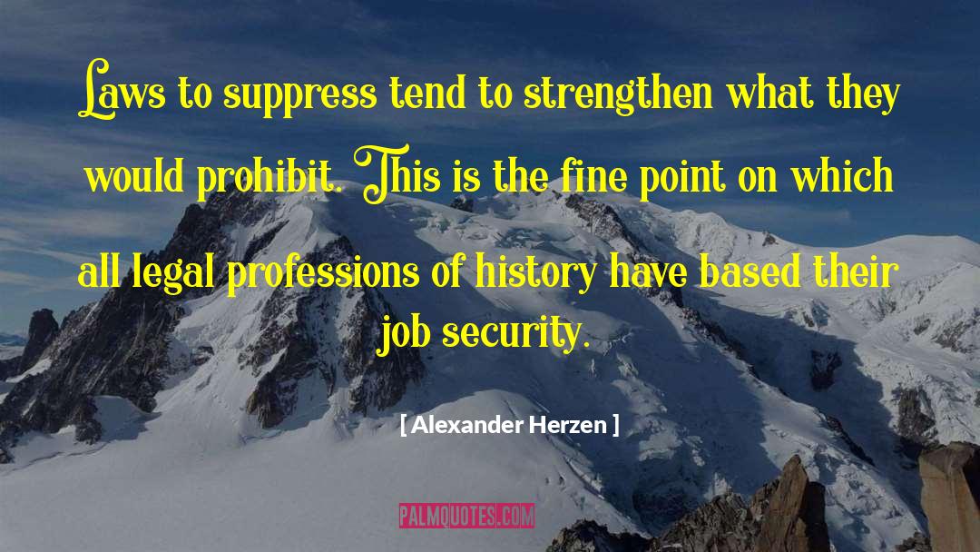 Alexander Herzen Quotes: Laws to suppress tend to