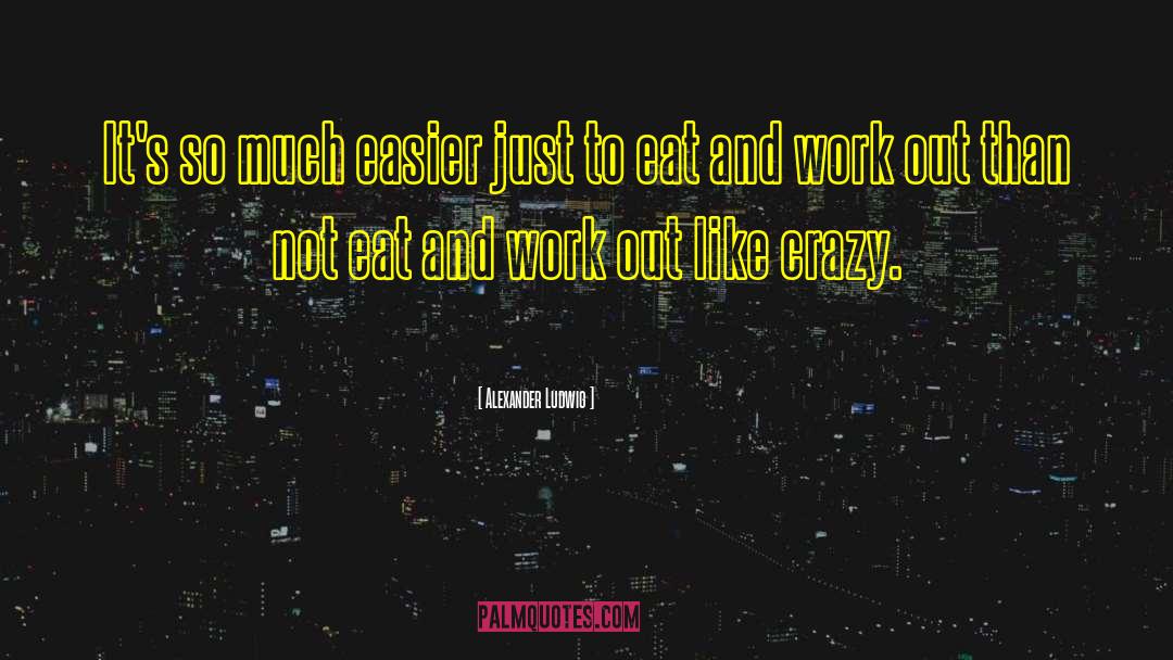 Alexander Ludwig Quotes: It's so much easier just