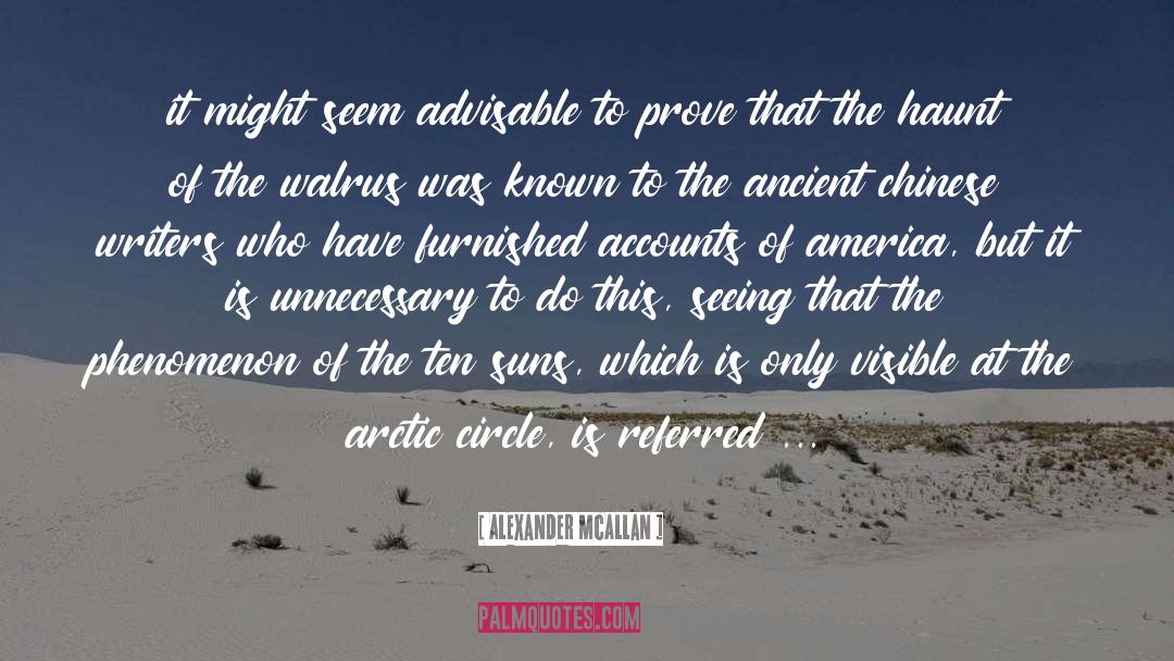 Alexander McAllan Quotes: it might seem advisable to