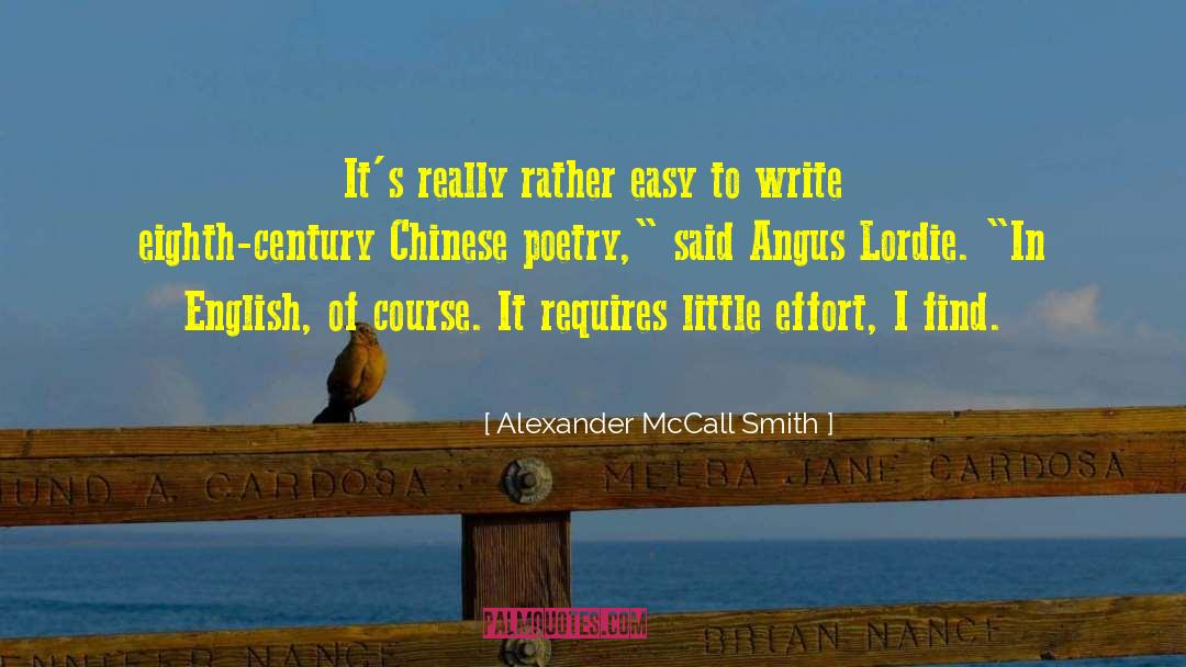 Alexander McCall Smith Quotes: It's really rather easy to