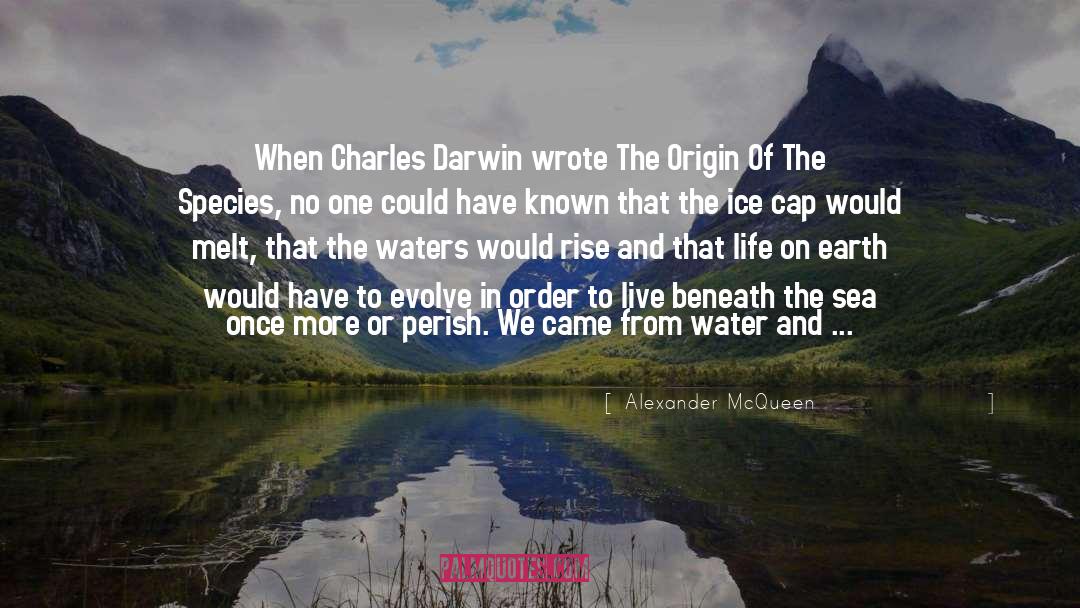 Alexander McQueen Quotes: When Charles Darwin wrote The