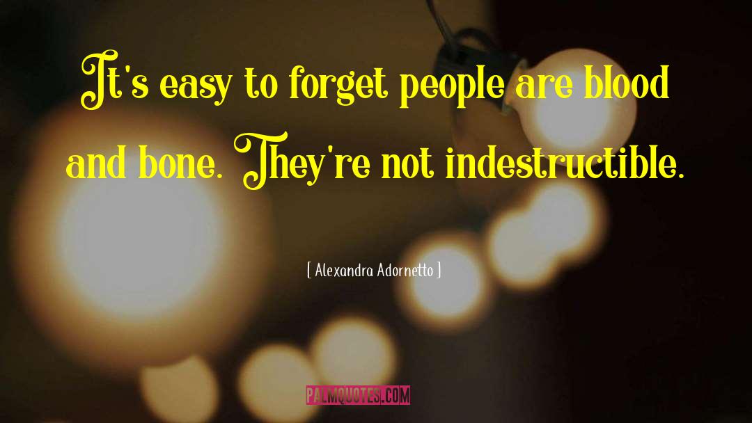 Alexandra Adornetto Quotes: It's easy to forget people