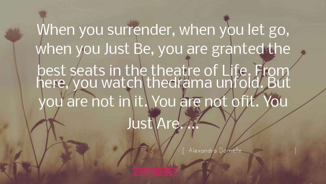 Alexandra Domelle Quotes: When you surrender, when you