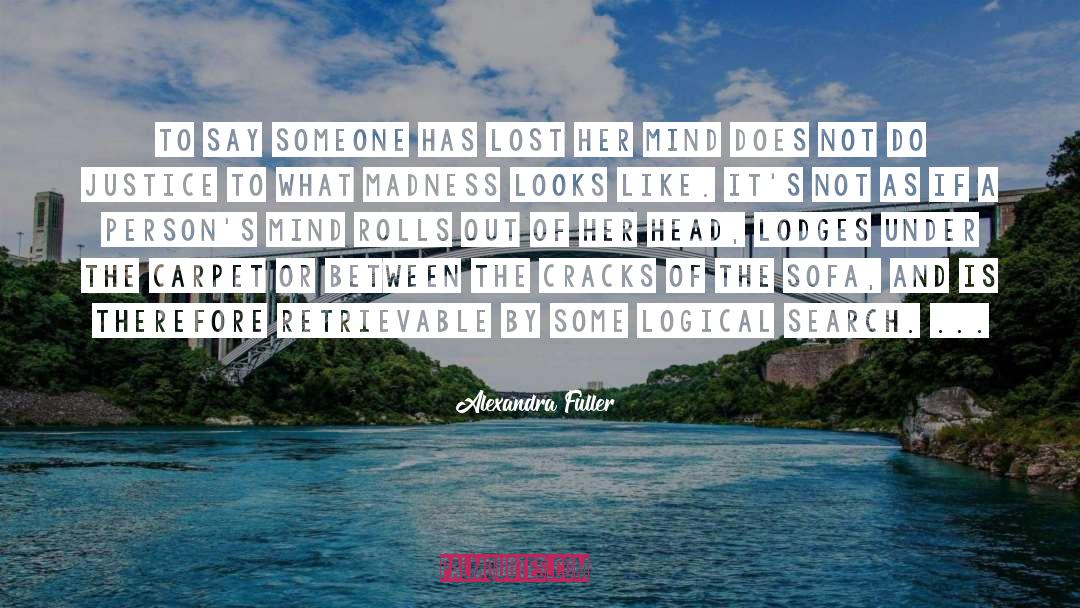 Alexandra Fuller Quotes: To say someone has lost