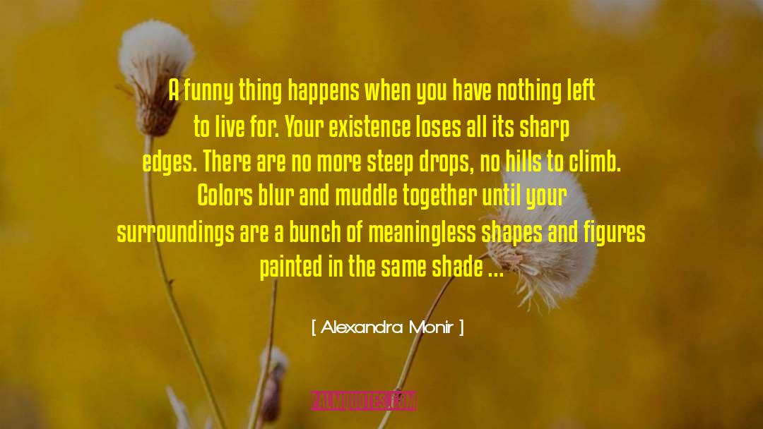 Alexandra Monir Quotes: A funny thing happens when