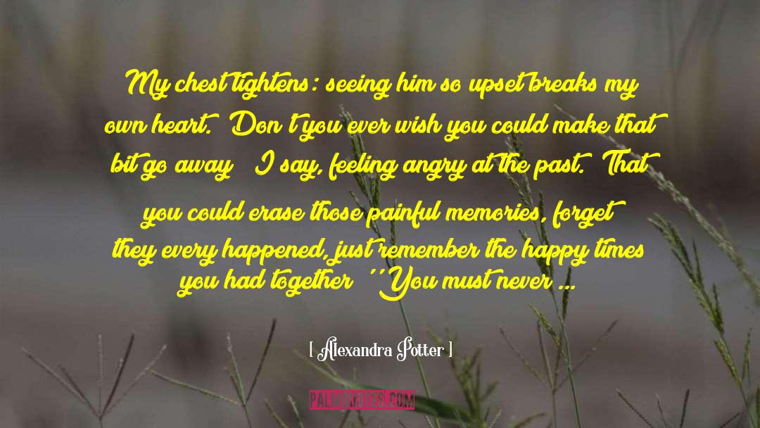 Alexandra Potter Quotes: My chest tightens: seeing him