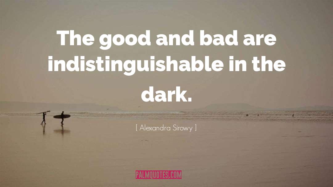 Alexandra Sirowy Quotes: The good and bad are