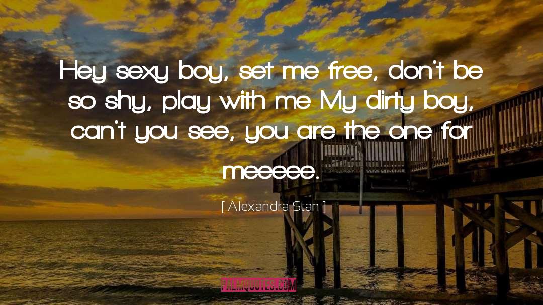 Alexandra Stan Quotes: Hey sexy boy, set me