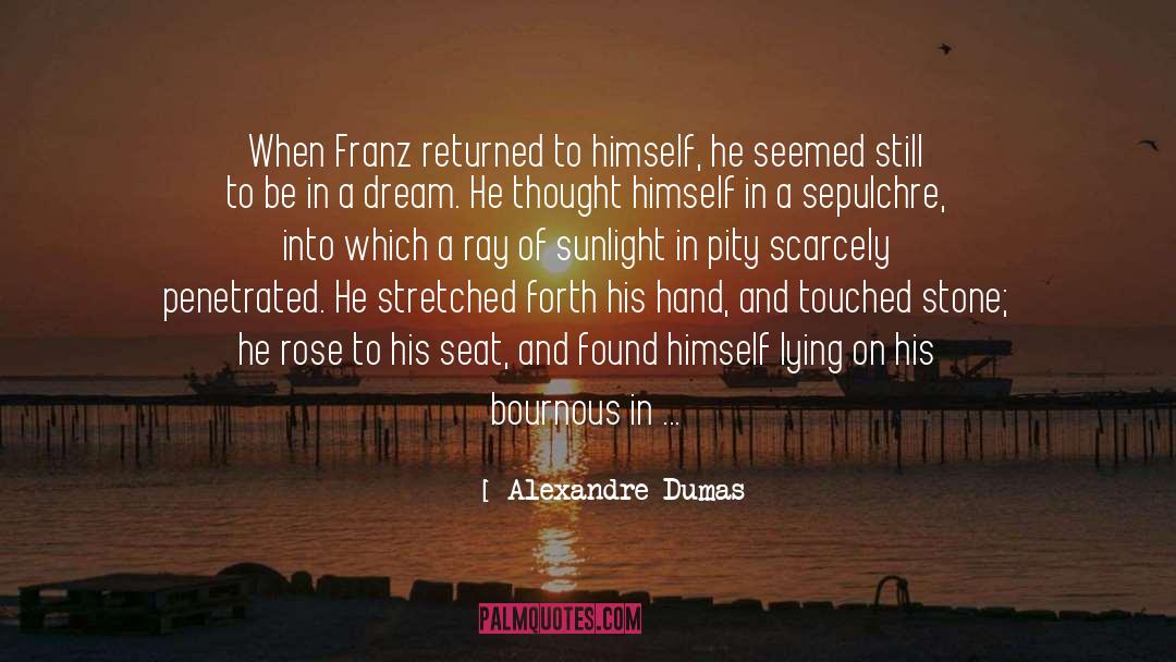 Alexandre Dumas Quotes: When Franz returned to himself,