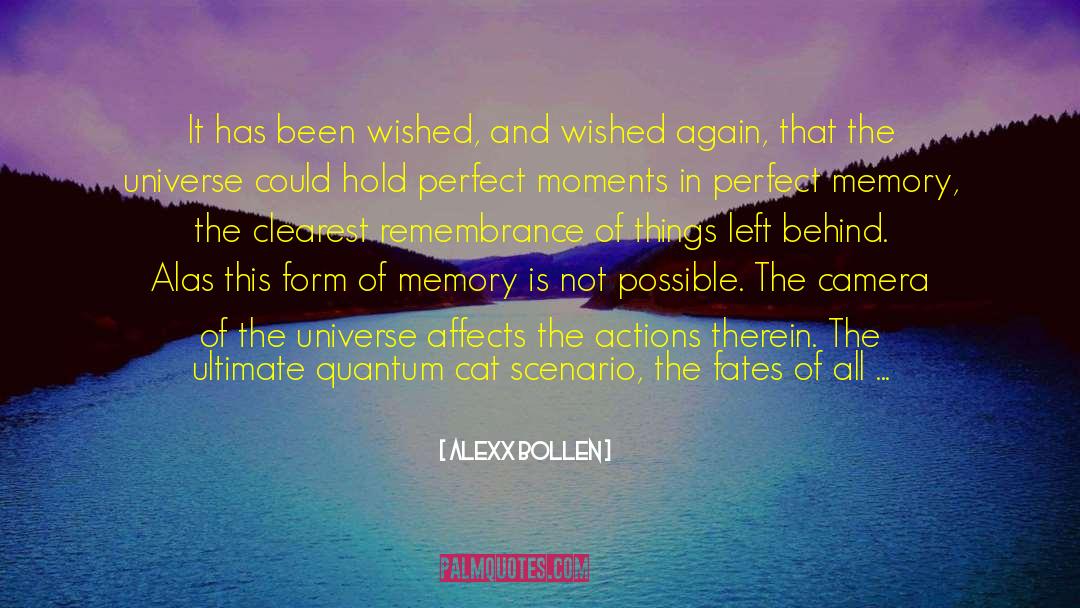 Alexx Bollen Quotes: It has been wished, and