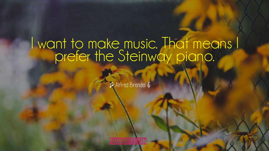 Alfred Brendel Quotes: I want to make music.