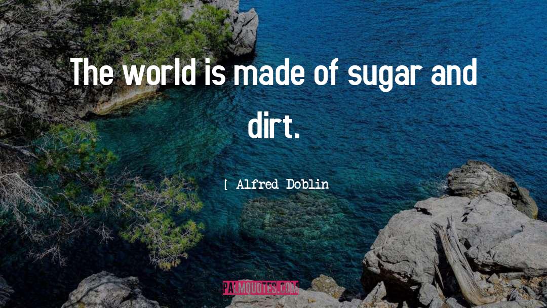 Alfred Doblin Quotes: The world is made of