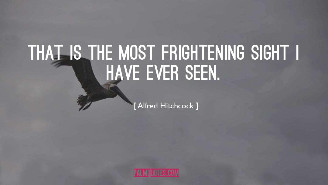 Alfred Hitchcock Quotes: That is the most frightening