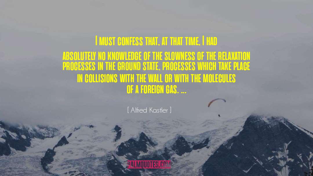 Alfred Kastler Quotes: I must confess that, at