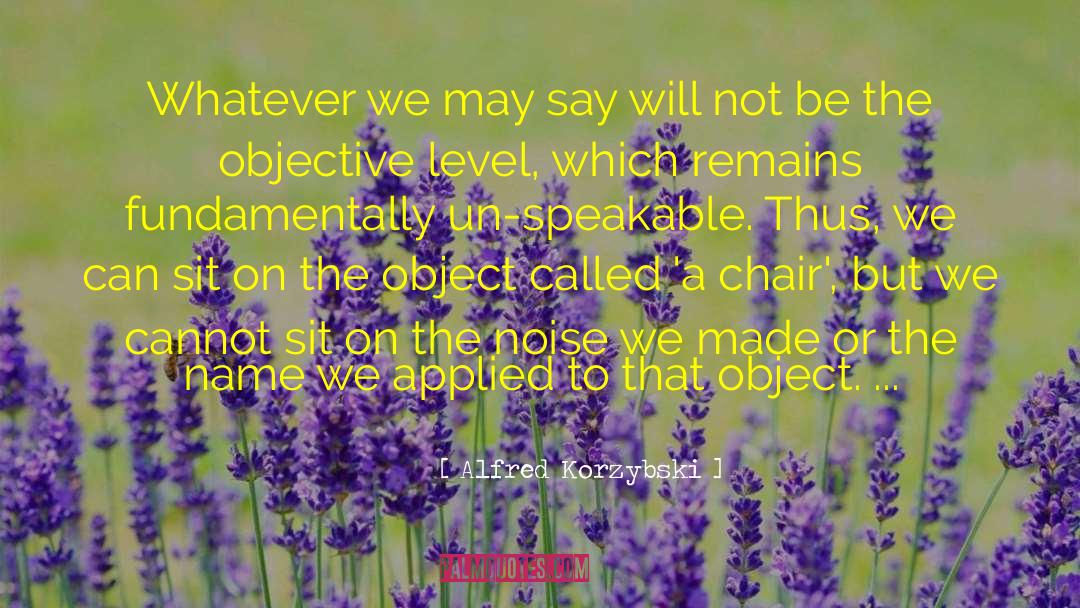 Alfred Korzybski Quotes: Whatever we may say will