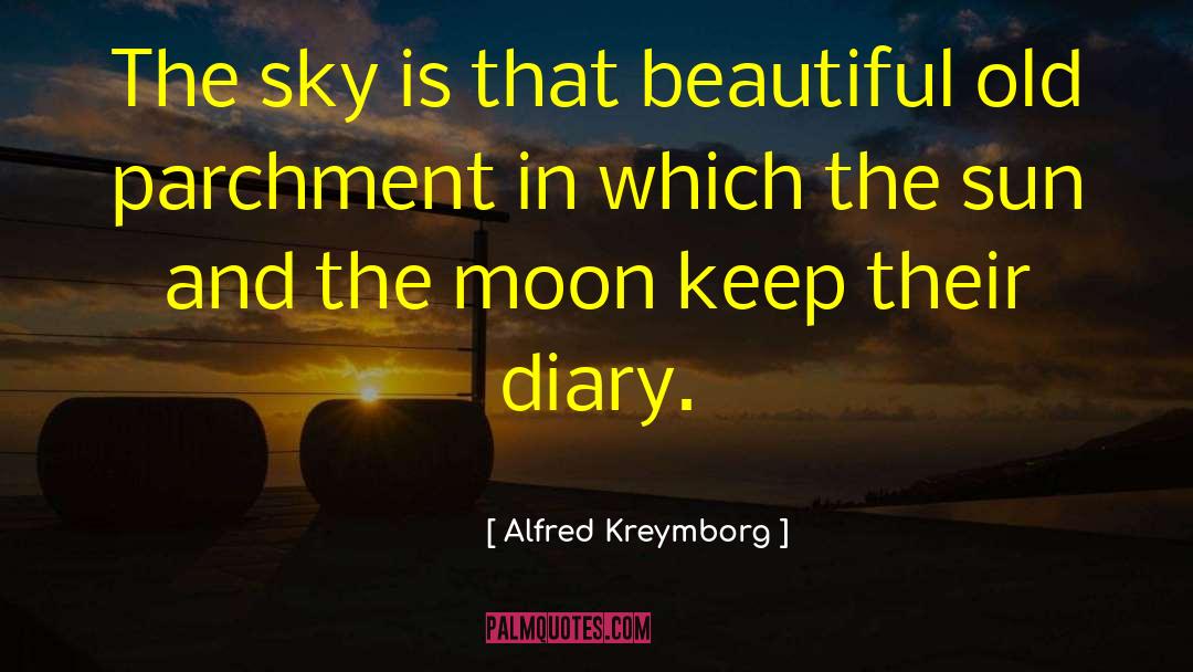 Alfred Kreymborg Quotes: The sky is that beautiful