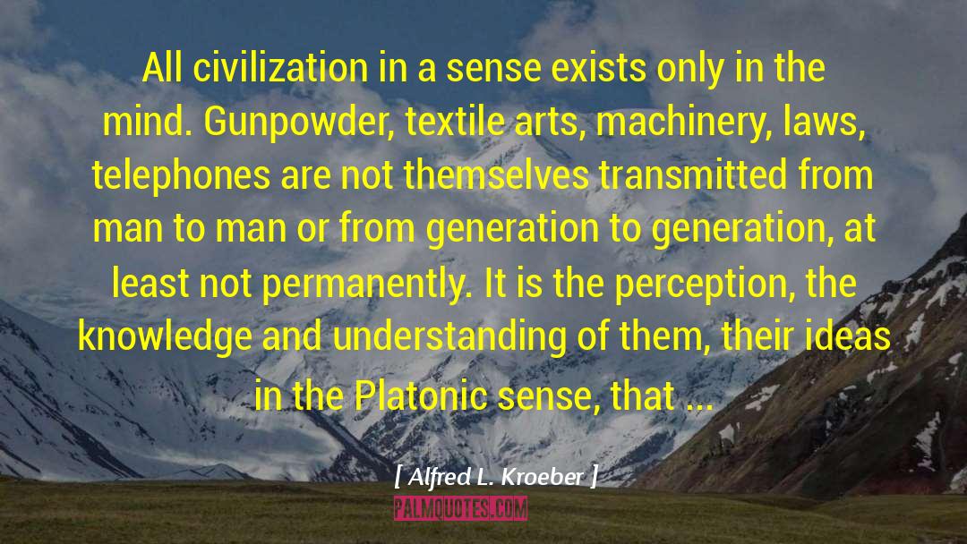 Alfred L. Kroeber Quotes: All civilization in a sense