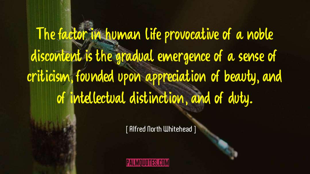 Alfred North Whitehead Quotes: The factor in human life