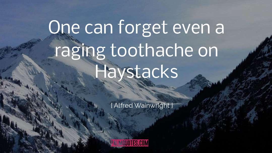 Alfred Wainwright Quotes: One can forget even a