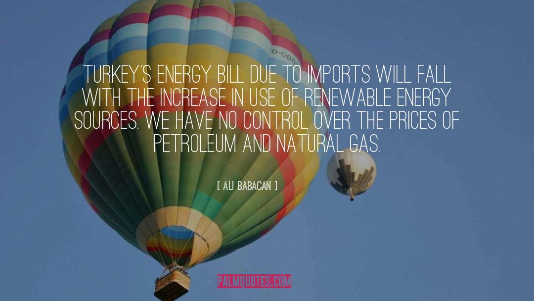 Ali Babacan Quotes: Turkey's energy bill due to