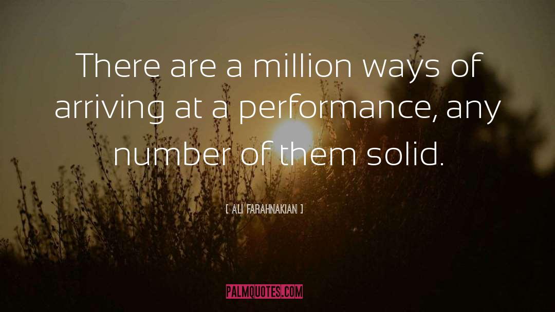 Ali Farahnakian Quotes: There are a million ways