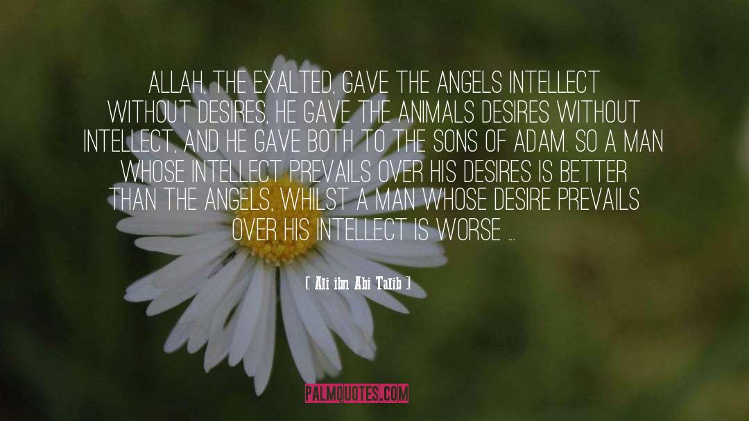 Ali Ibn Abi Talib Quotes: Allah, the Exalted, gave the