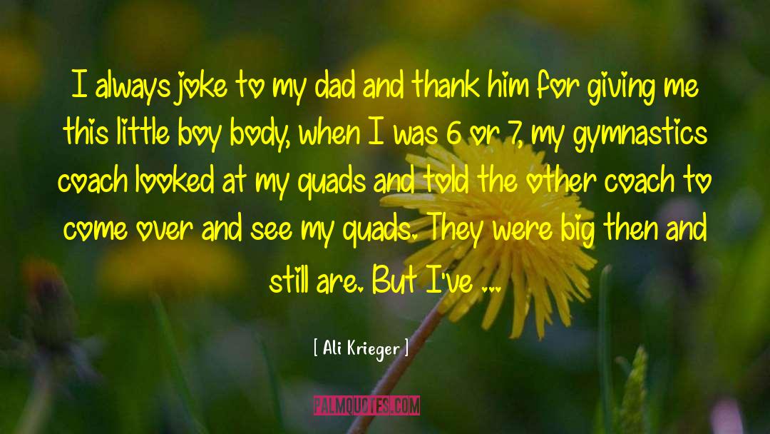 Ali Krieger Quotes: I always joke to my