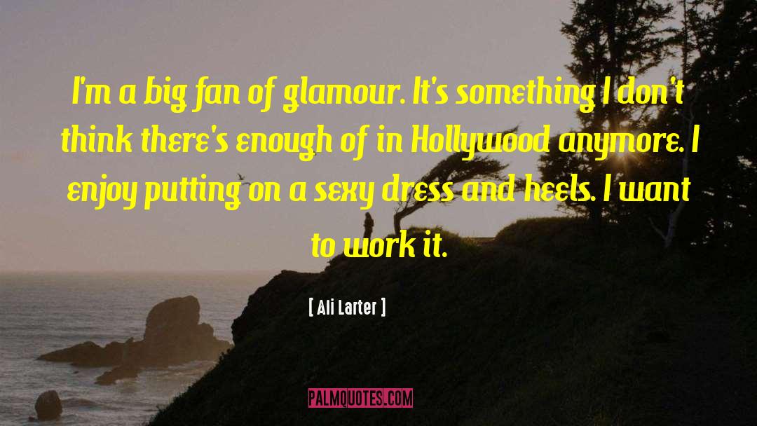 Ali Larter Quotes: I'm a big fan of