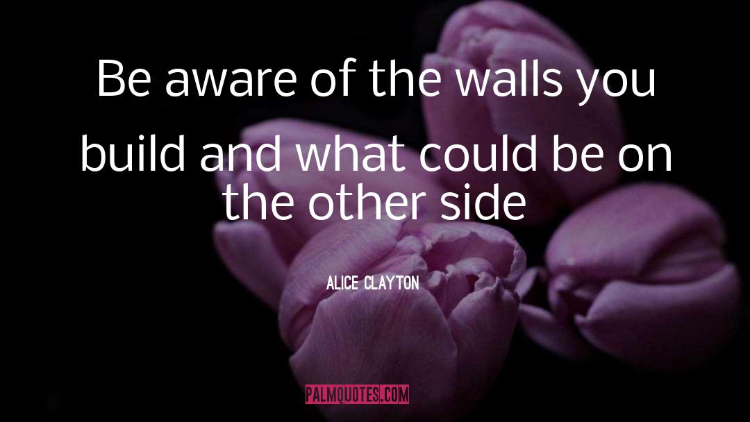 Alice Clayton Quotes: Be aware of the walls